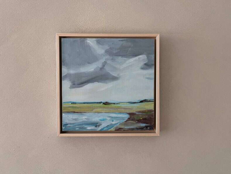 Acrylbild-See-Wolken