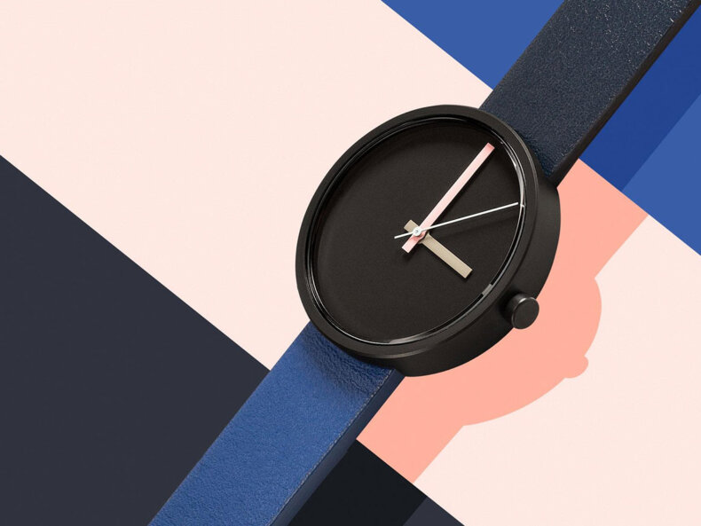 Produktbild der AÃRK Multi Midnight Uhr mit geometrischem Design und cleanem Look – jetzt kaufen bei Filipok.