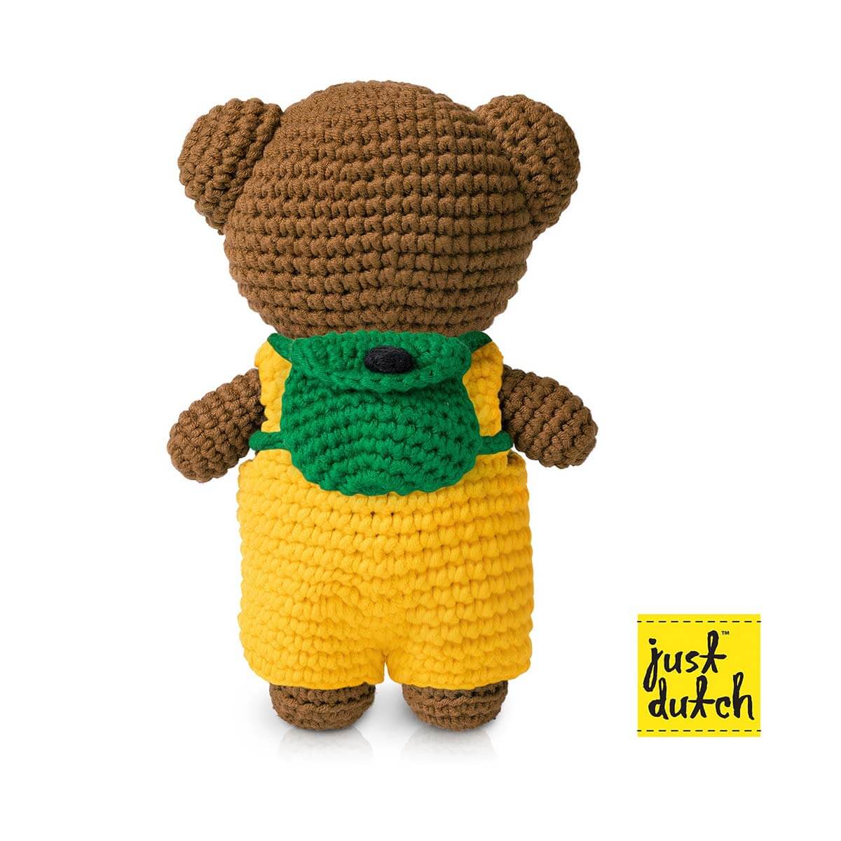 BORIS – Gelber Overall & grüner Rucksack