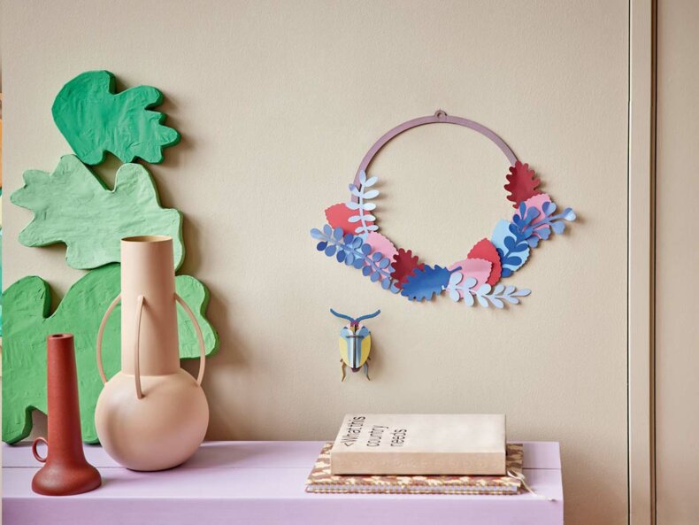 Botanical-Wreath-Pop-out-Wanddeko-studio-ROOF