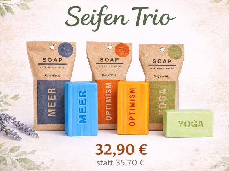 Naturseifen 3er Set – Vegan & Handgemacht