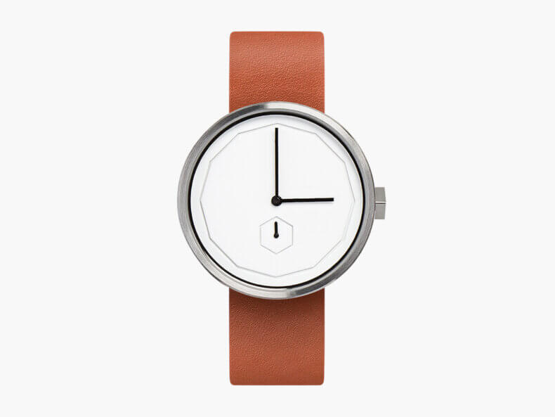 AÃRK Classic Neu – Silver Armbanduhr in Frontansicht mit klarem Zifferblatt und minimalistischem Design