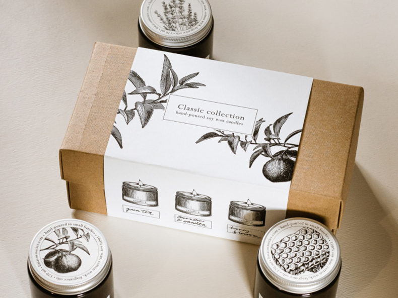 Classic collection candles box - 3 Duftkerzen I filipok Berlin