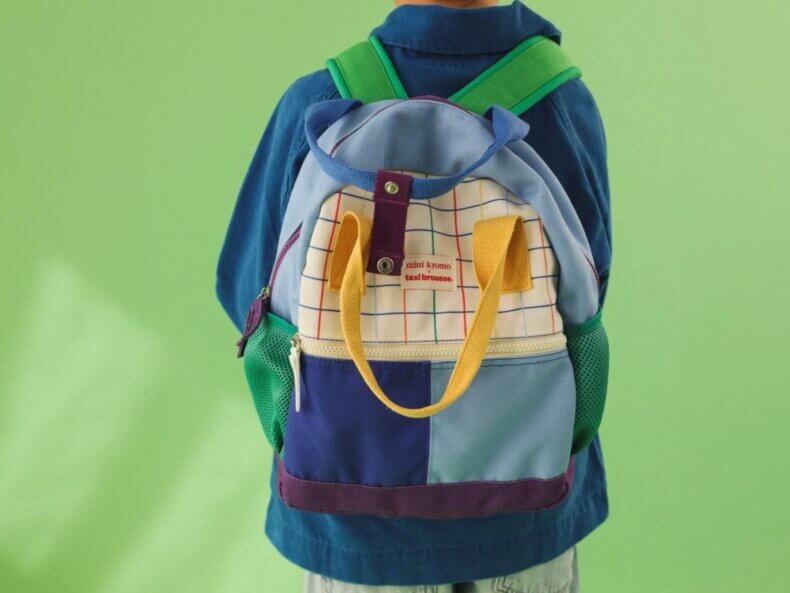 Color block and notebook Rucksack – MINI KYOMO x Taxi Brousse