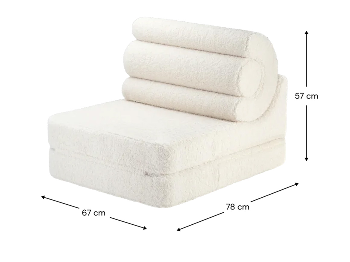 Cremeweiß Flipster Kindersessel – Bild 4