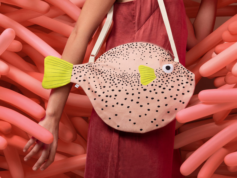 DON FISHER Big Pink Pufferfish Tasche kaufen