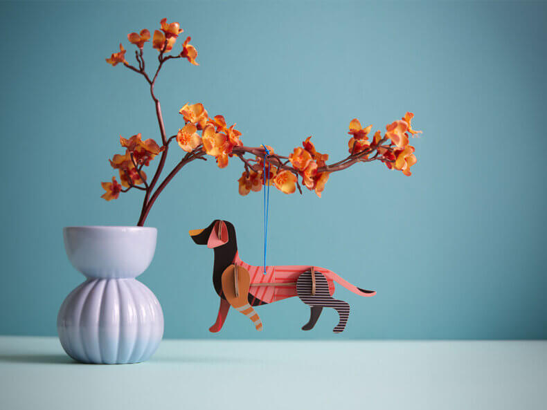 Dachshund, 3D Anhänger