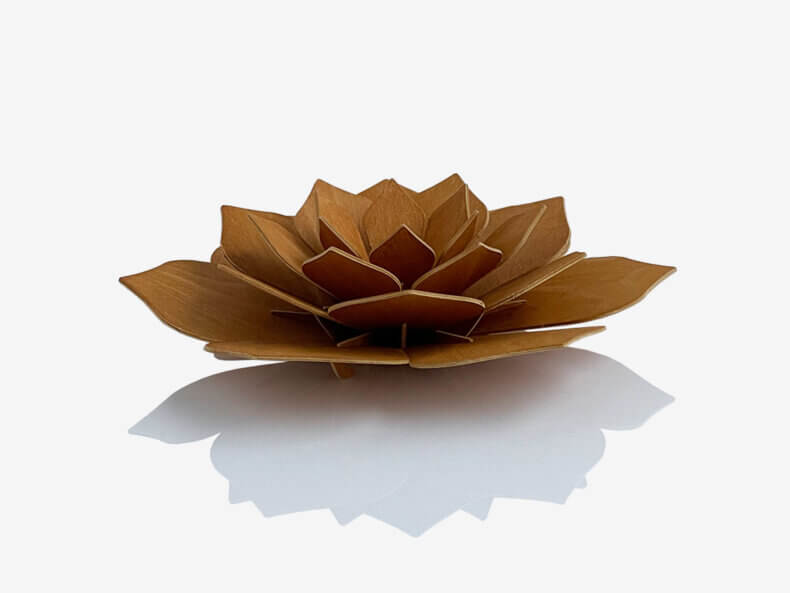Lovi Decor Flower 24cm, cinnamon brown – Bild 2