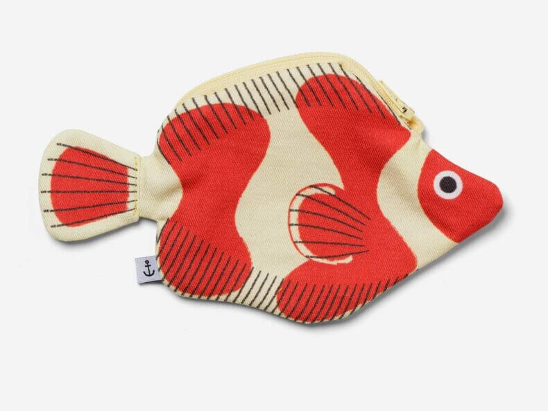 Don Fisher Clownfish Small – handgemachter Schlüsselanhänger aus Baumwolle in Fischform