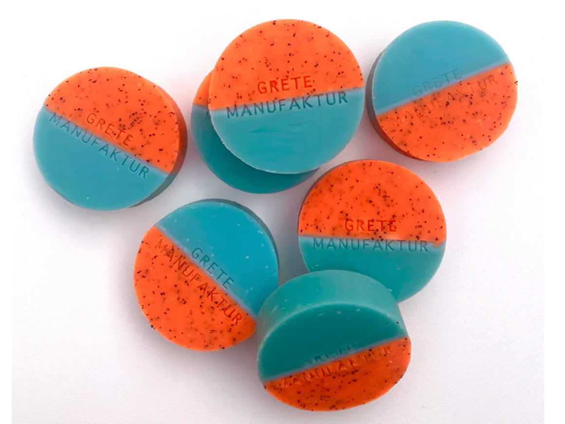 LINA - Zitronenmyrte | runde Pflegeseife – Bild 4