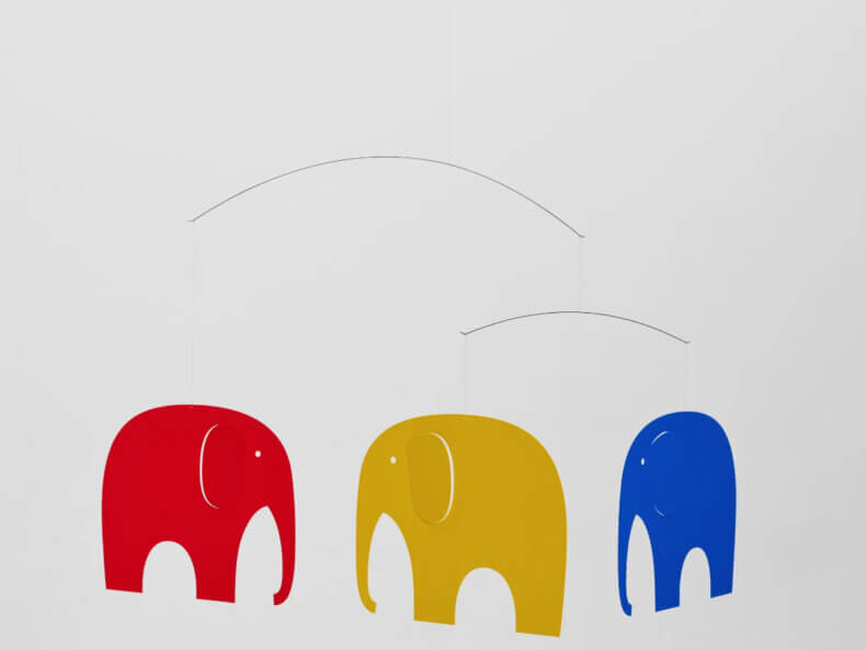 Elephant Party | Red, Blue & Yellow