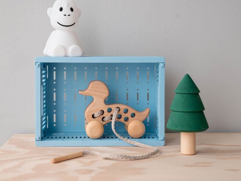 Fädelspiel Ente auf Rädern, Lotes Toys – Bild 2