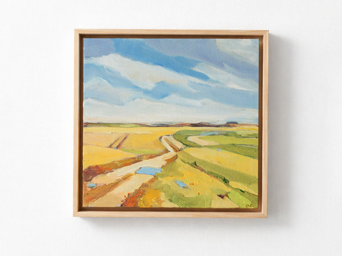"Felder II" Öl auf Leinwand, Unikat