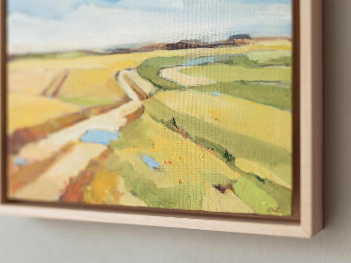 "Felder II" Öl auf Leinwand, Unikat – Bild 4