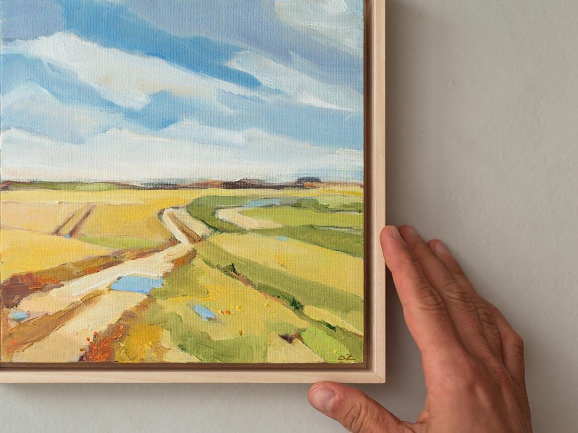 "Felder II" Öl auf Leinwand, Unikat – Bild 2