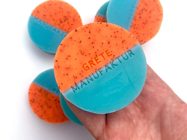 LINA - Zitronenmyrte | runde Pflegeseife