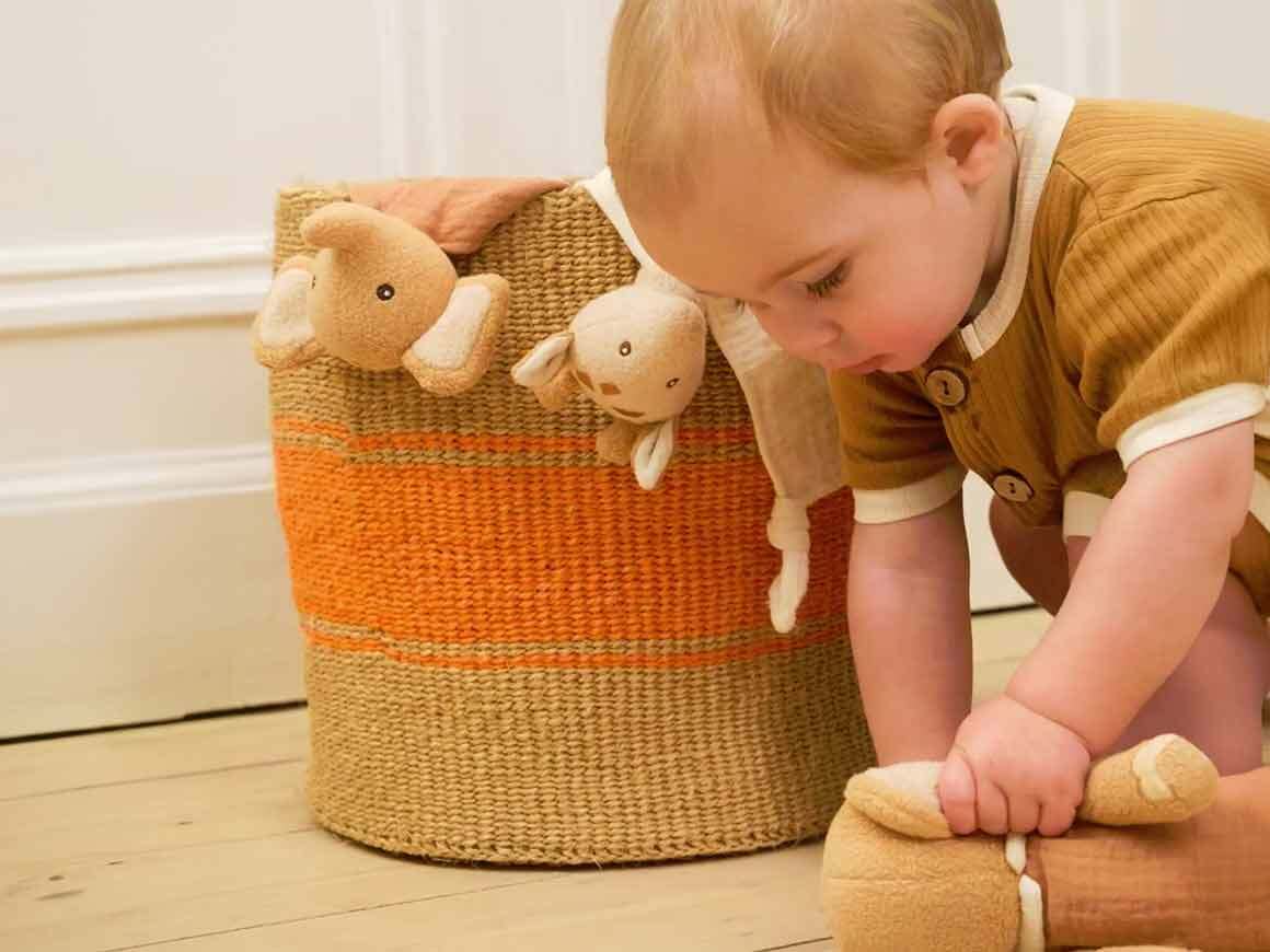 Geschenkset Schmusetuch und Rassel Elefant Ollie – Bild 3