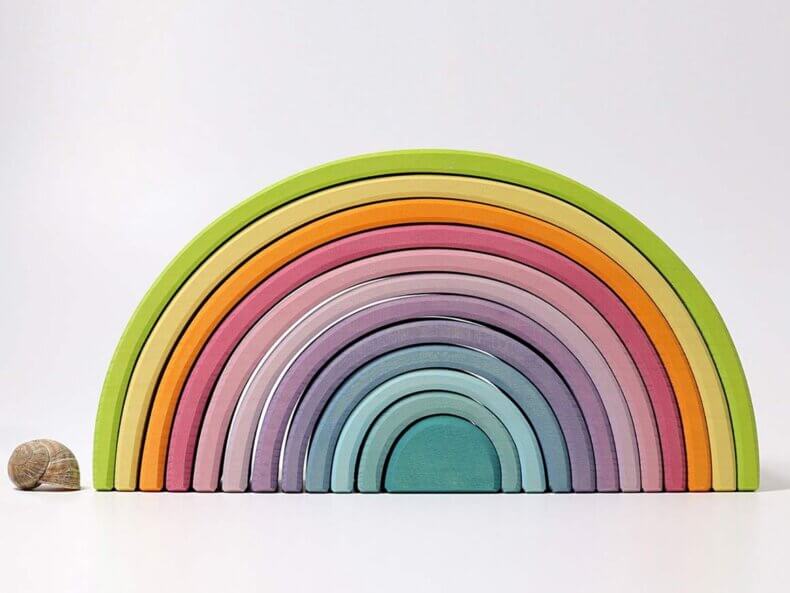 Großer Regenbogen Pastell – Bild 3