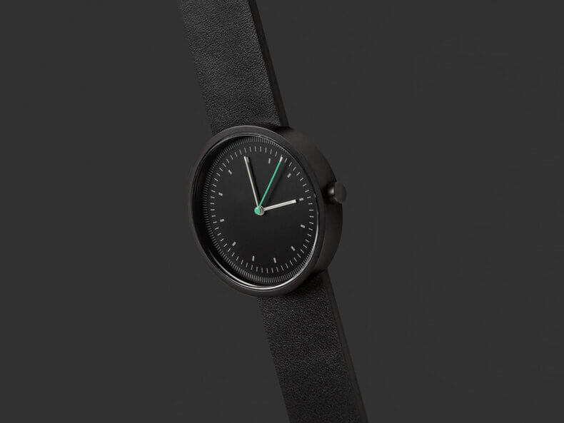 INTERVAL-BLACK-Armbanduhr-AÃRK