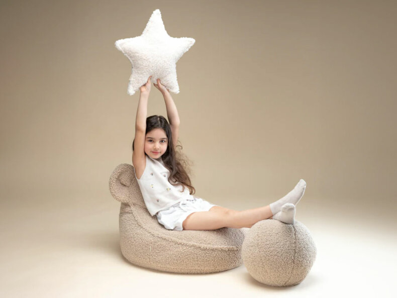 Ball Kinderkissen beige – Bild 5