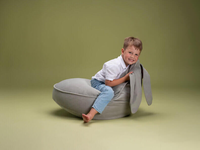 Kindersessel & Sitzsack Bunny, Misty Green – Bild 2