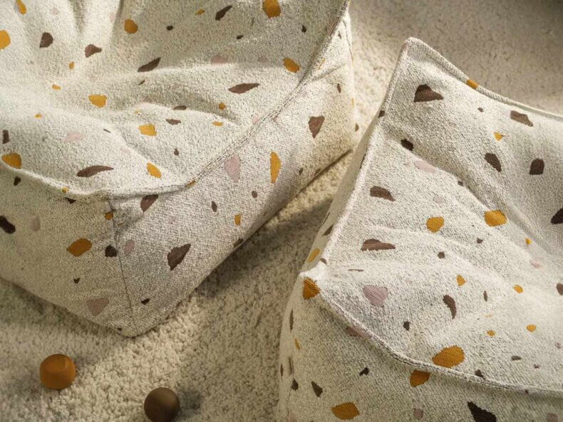 Kindersessel & Sitzsack, Terrazzo Marble – Bild 4