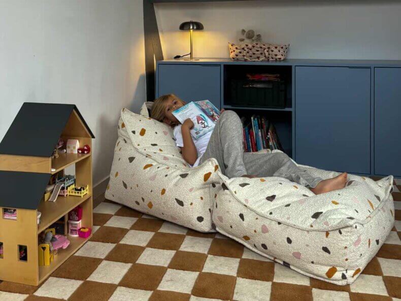 Kindersessel & Sitzsack, Terrazzo Marble – Bild 7
