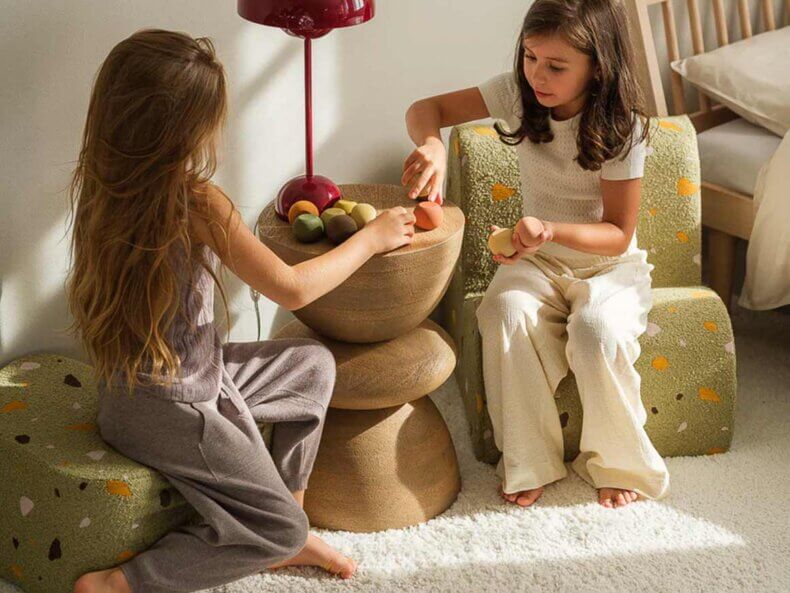 Kindersessel Cloud Terrazzo Moss – Bild 5