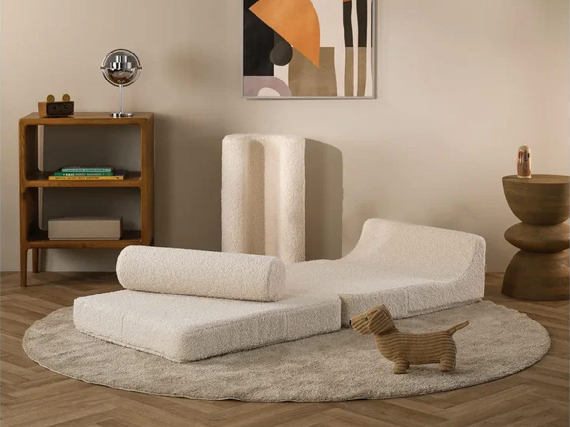 Cremeweiß Flipster Kindersessel – Bild 9