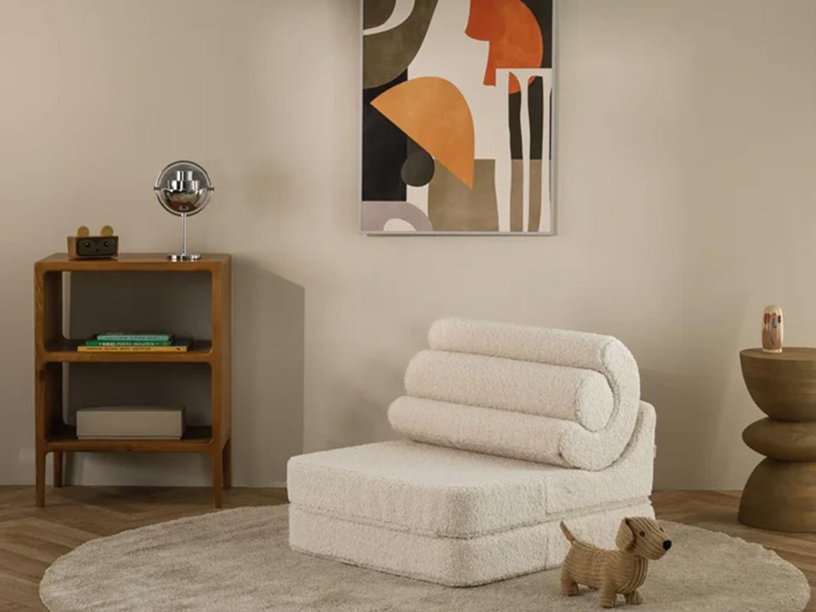 Cremeweiß Flipster Kindersessel – Bild 5