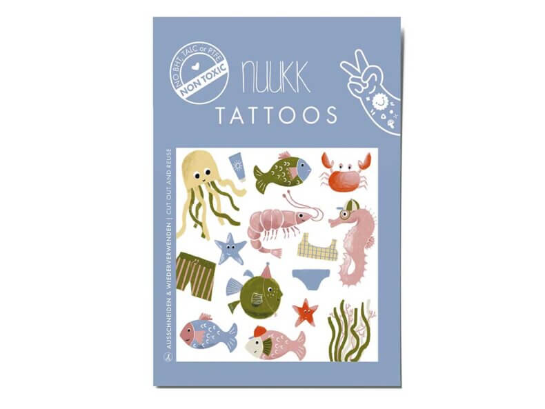 Kindertattoos “Meerestiere” NUUKK
