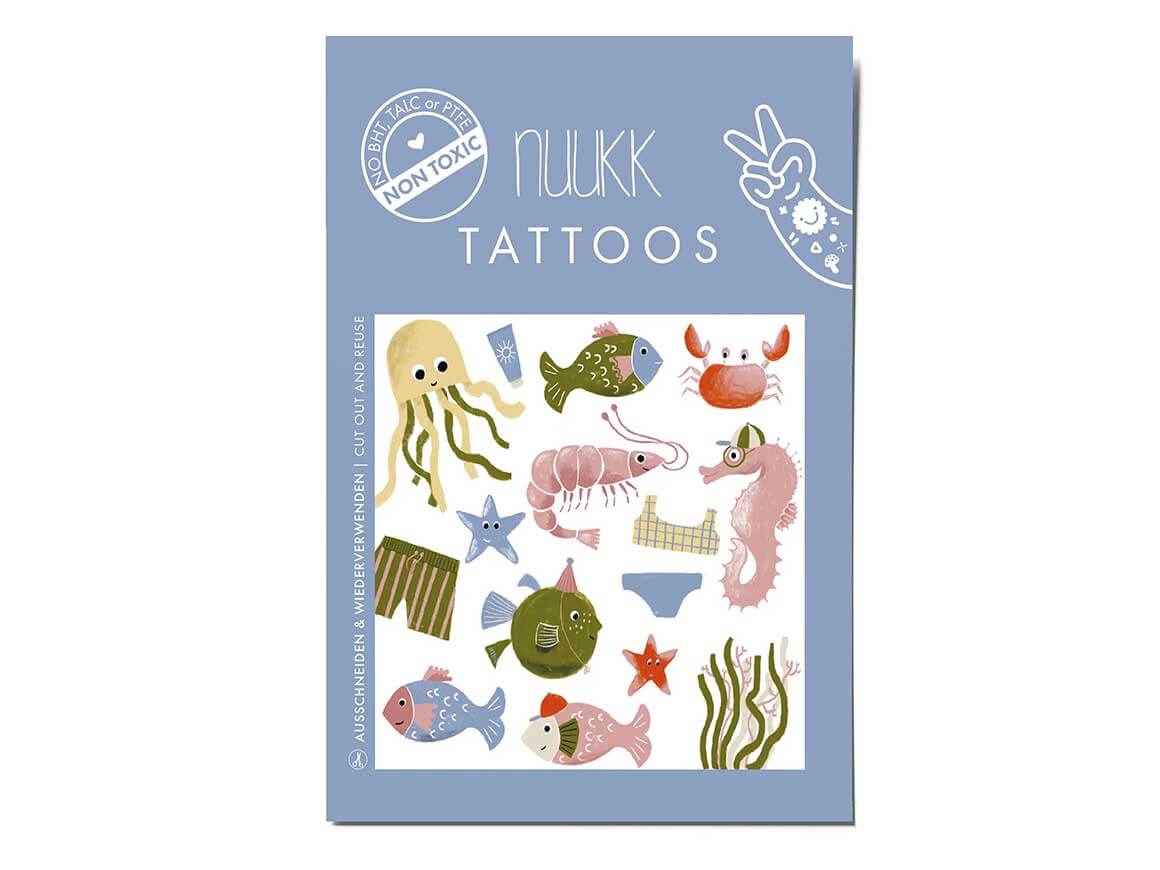 Kindertattoos “Meerestiere” NUUKK