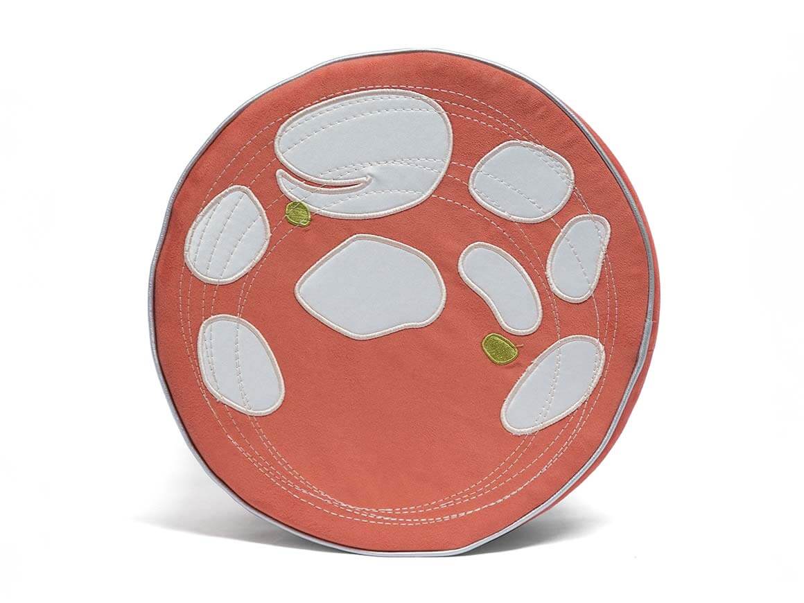 Laptop-Kissen-Mortadella-Aufschnitt