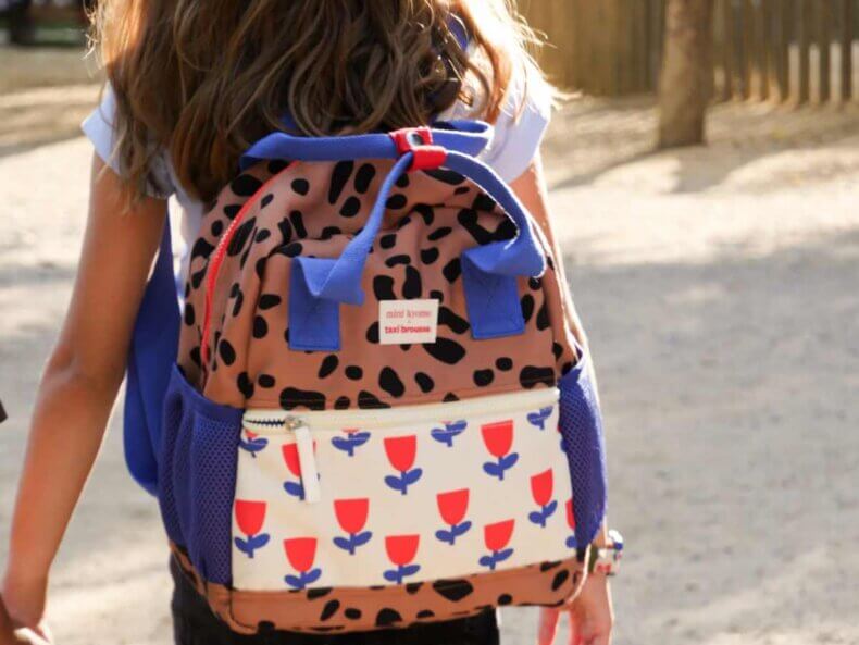 Leopard and Flowers Backpack – MINI KYOMO x Taxi Brousse