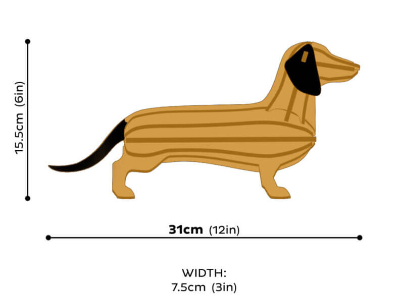 Lovi Dachshund 31cm, brown – Bild 3