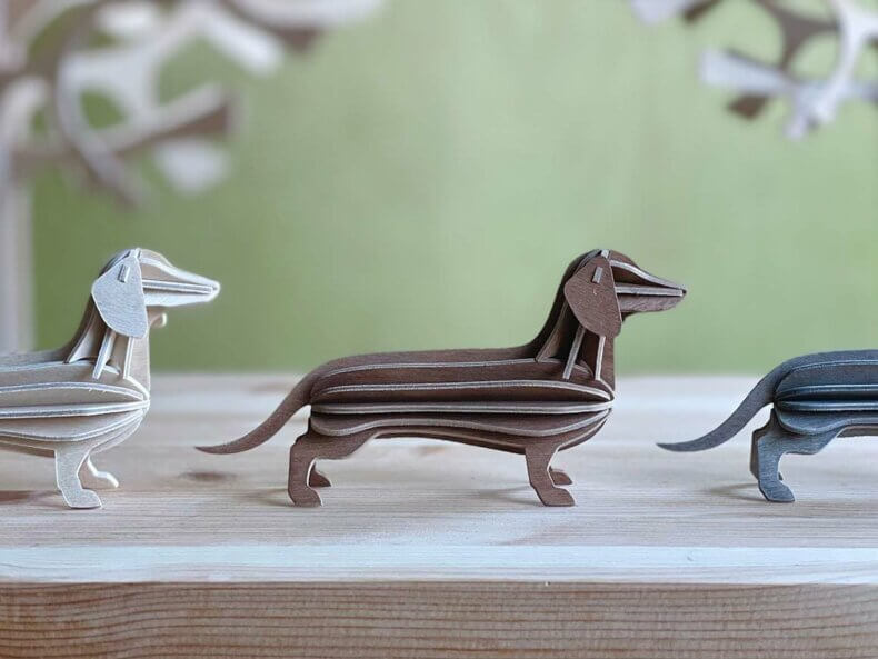Lovi Dachshund 12cm, brown – Bild 2