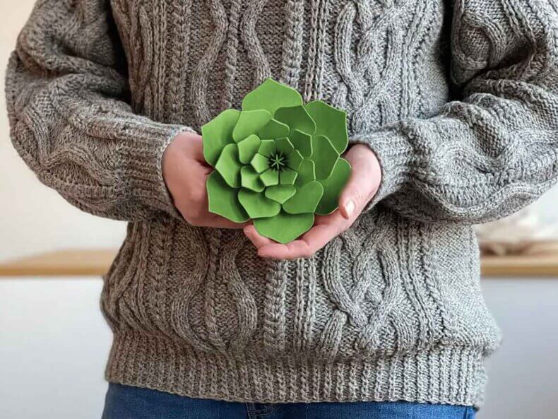 Lovi-Decor-Flower-15cm-forest-green