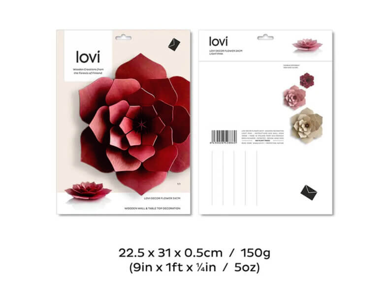 Lovi-Decor-Flower-24-cm-red