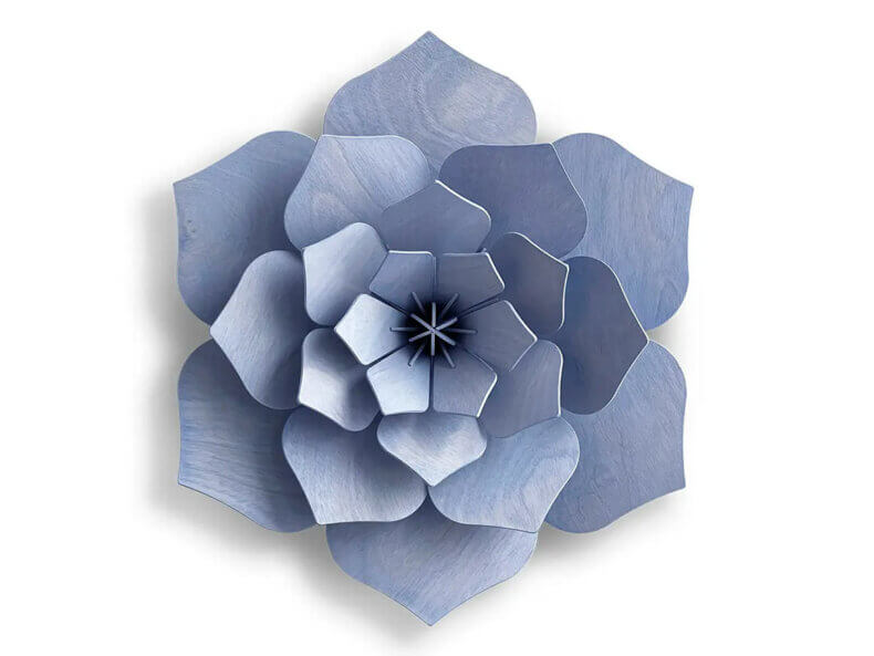Lovi Decor Flower 24cm, flax blue