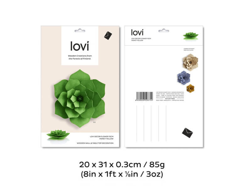 Lovi-Flower-15cm-forest-green-filipok