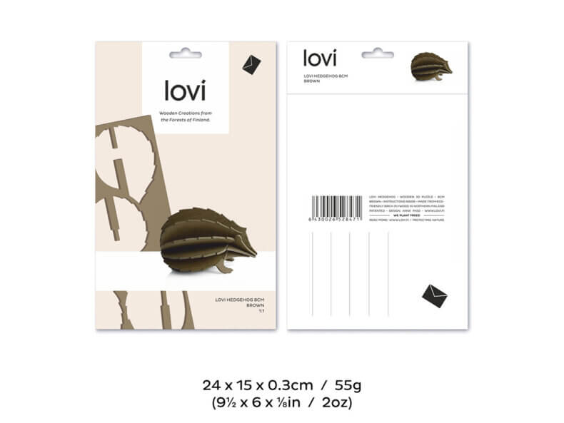 Lovi-Igel-8cm-brown