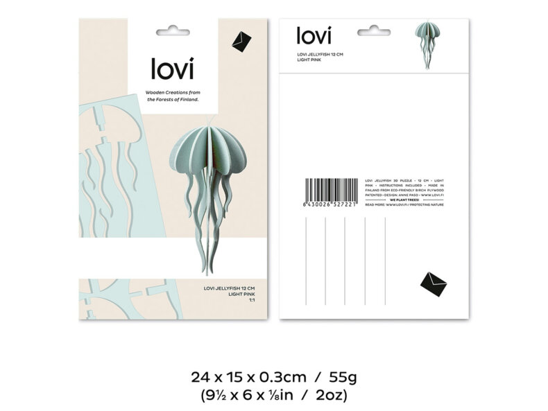 Lovi Jellyfish 12cm, light blue – Bild 2