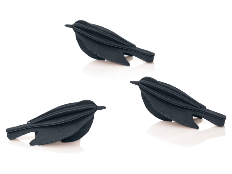 Lovi-Minibirds-3er-Set-black