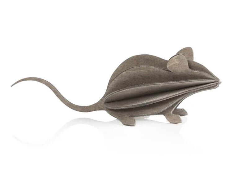 Lovi Mouse 15 cm, grey