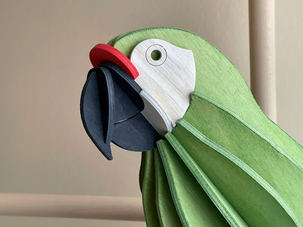 Lovi Parrot 26cm, green – Bild 3