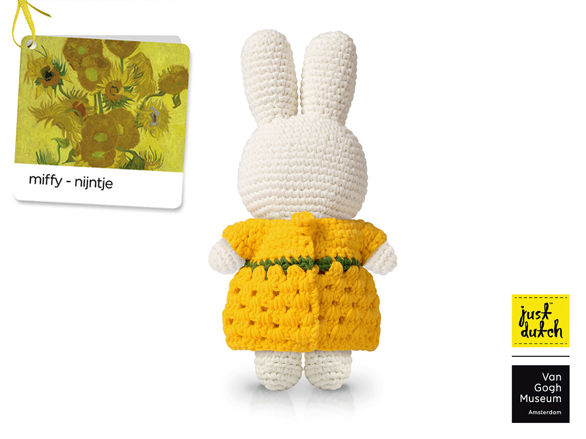 MIFFY Kuschelhase - im van Gogh Sonnenblumenkleid – Bild 2