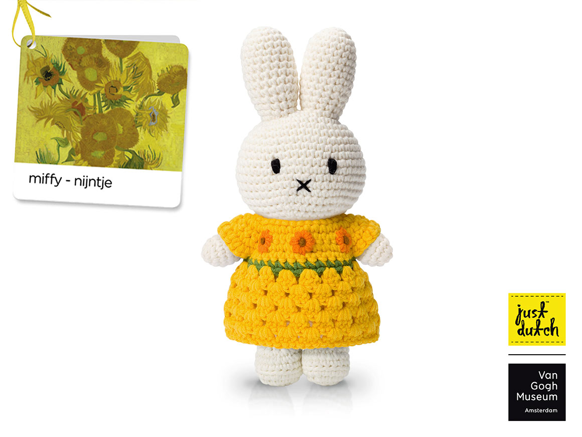 MIFFY Kuschelhase - im van Gogh Sonnenblumenkleid