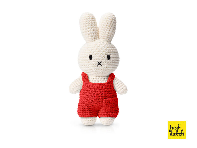 MIFFY Kuschelhase - im roten Overall