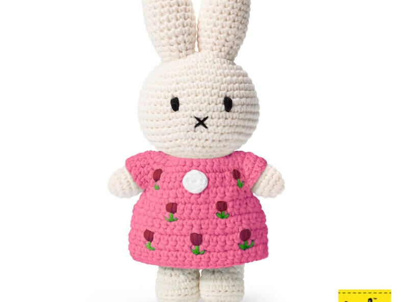 Miffy im rosa Tulpenkleid
