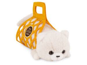 MILO, Katze mit Tragetasche (35 cm), weiß